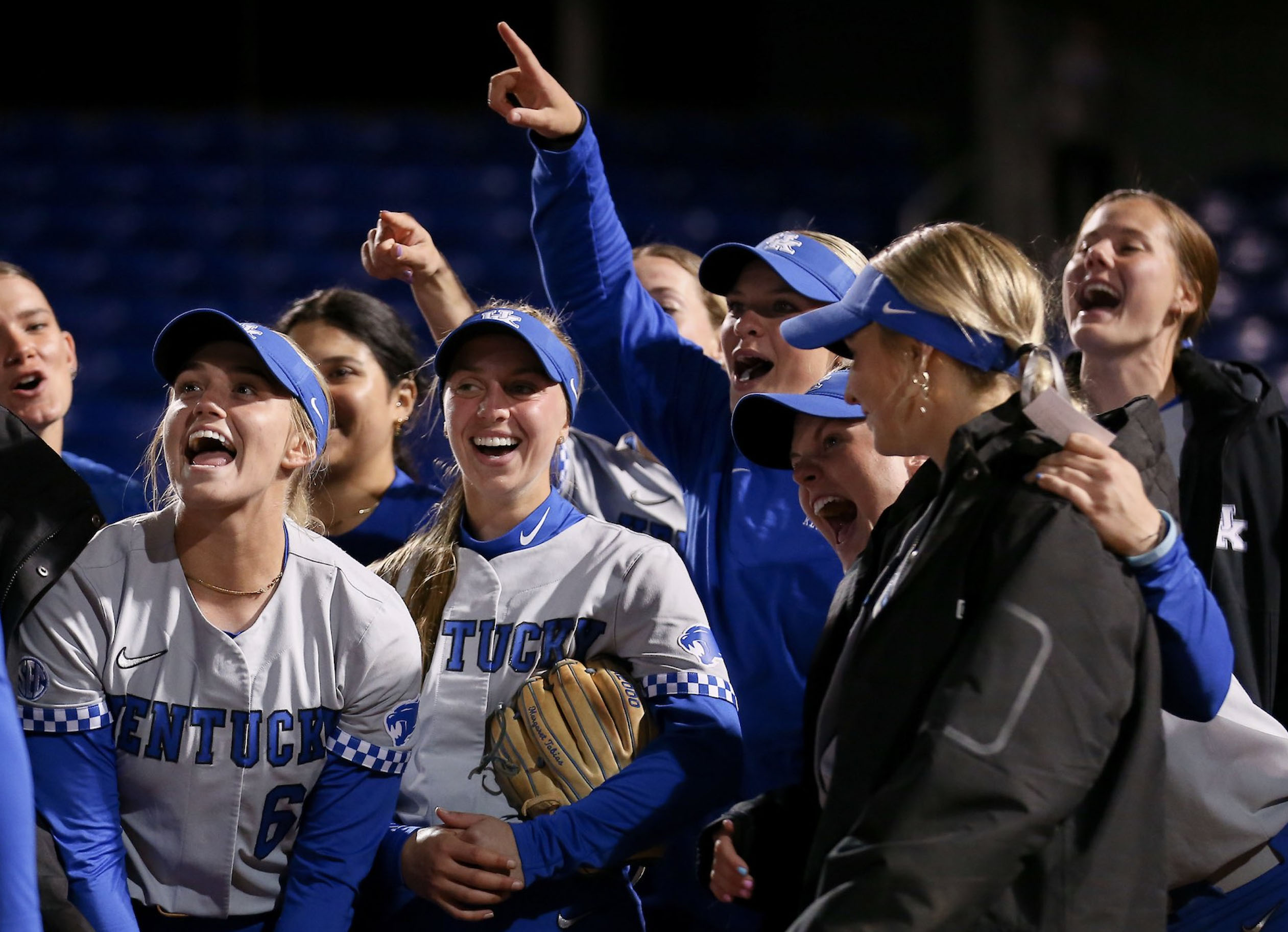 Ella Emmert with softball team