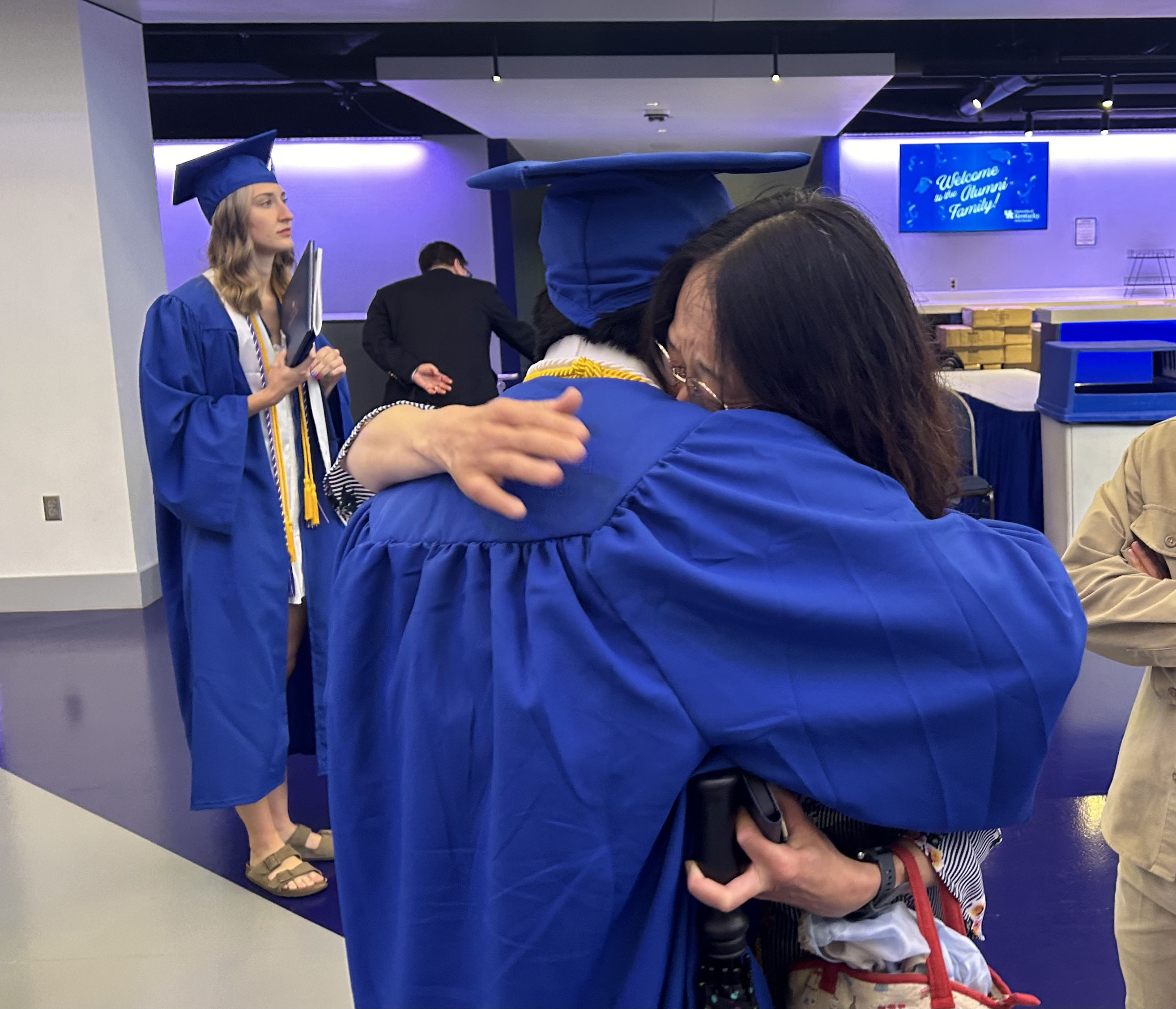 CHS Graduates Hugging