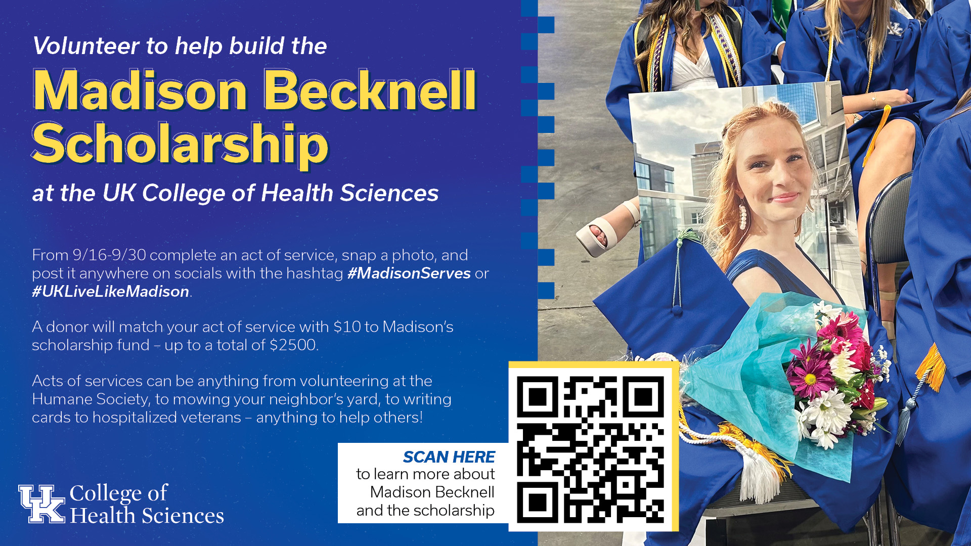 madison becknell scholarship event flyer