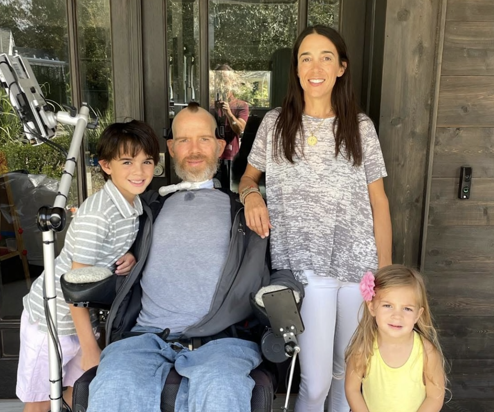 Steve Gleason and his family