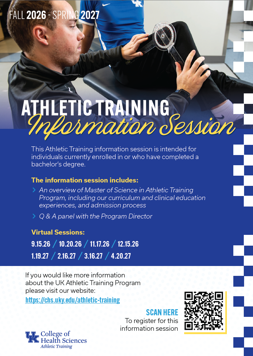 Athletic Training Information Session Flyer