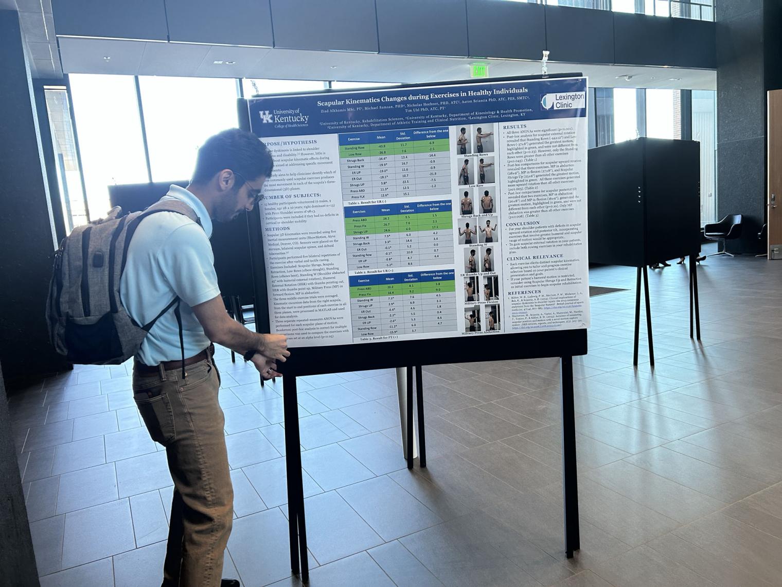 RHB poster and student