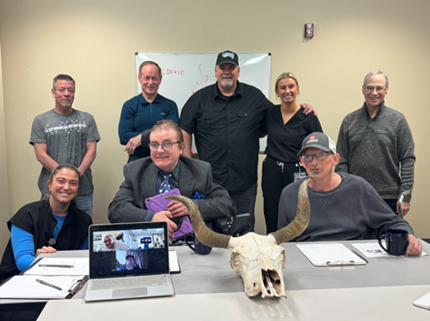 Terry Malone with Aphasia Lab