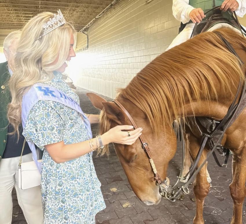 Olivia Kitts with horse
