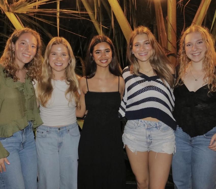 Ella and friends in Ecuador