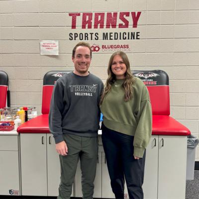 Collin Scheider with preceptor Kayla Hanson