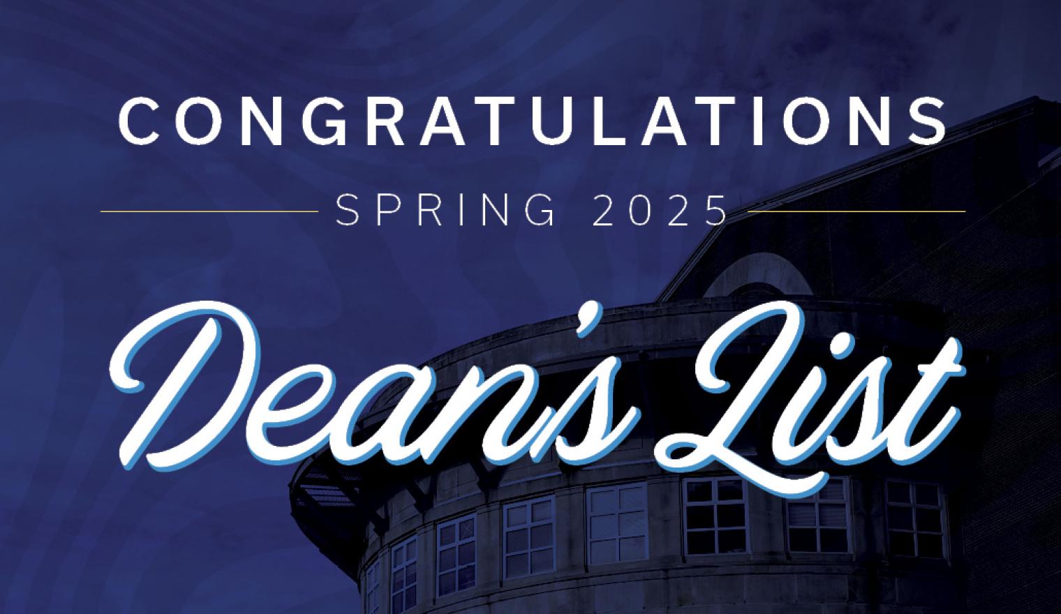 Dean's list spring 2025