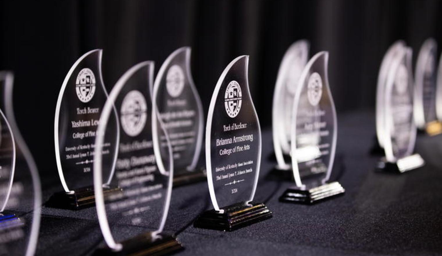 Lyman T. Johnson Awards Luncheon trophies