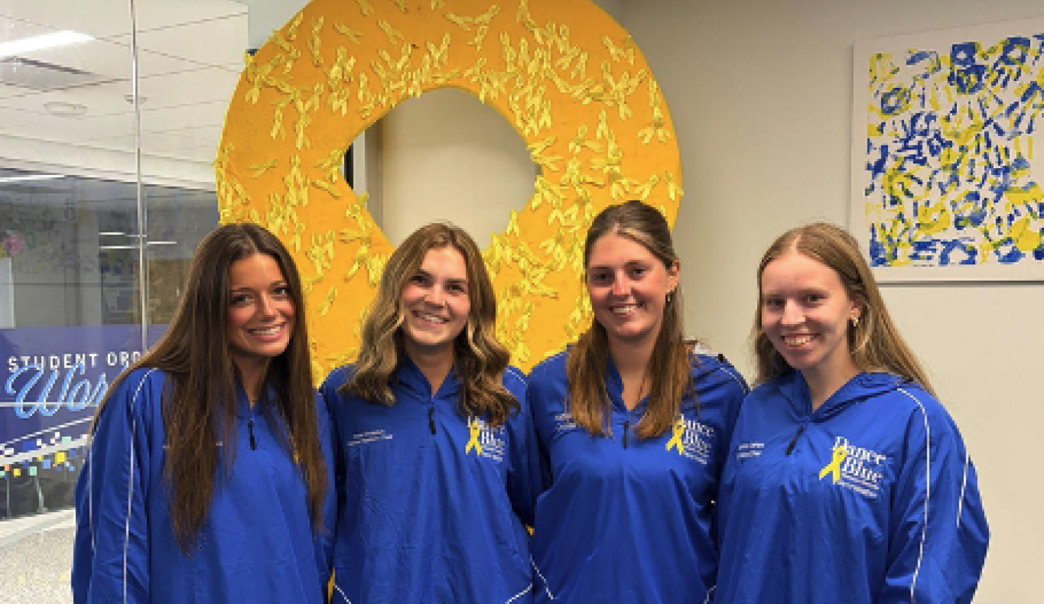 Four CHS girls in DanceBlue