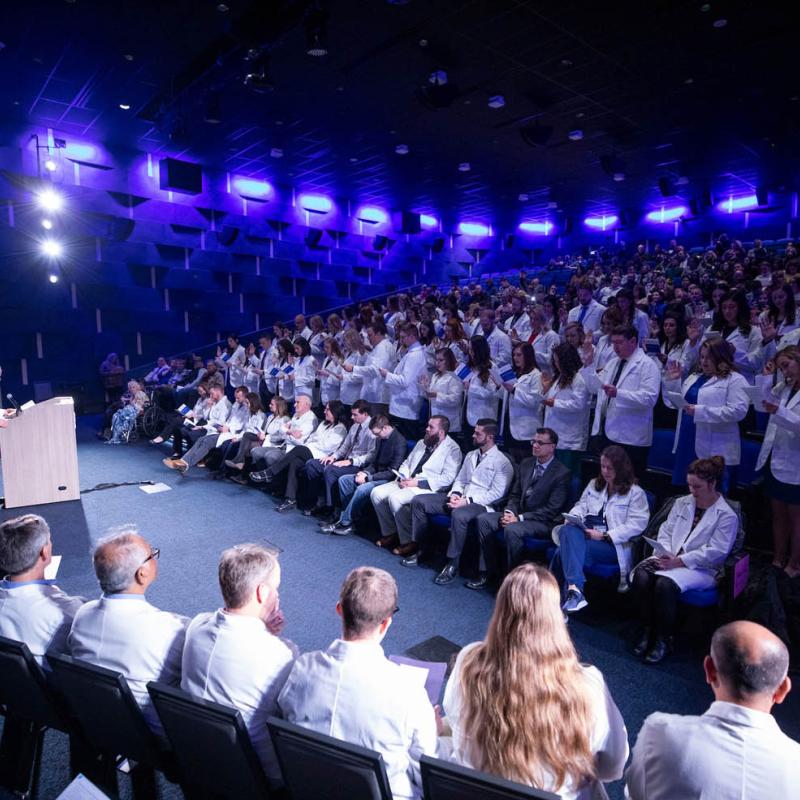 Graduates at White Coat Ceremony