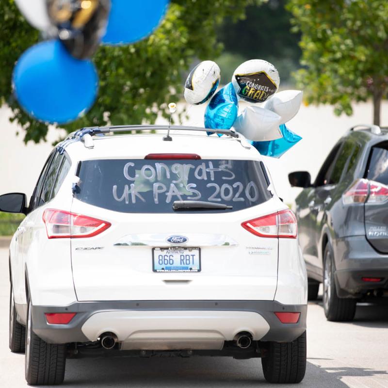 PA Graduate Decorated Car