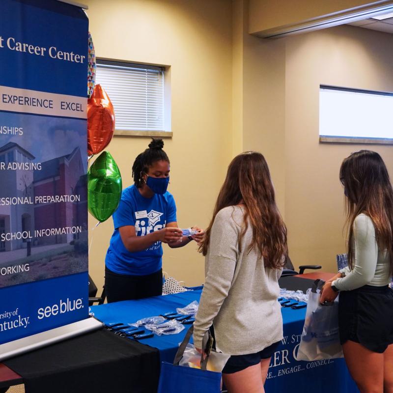 Students at CHS Day Booth 