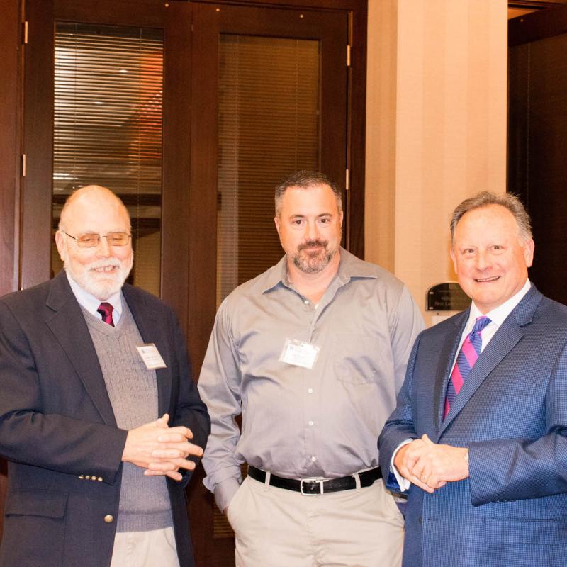 Dean Scott Lephart with Inductee Bill Grimes