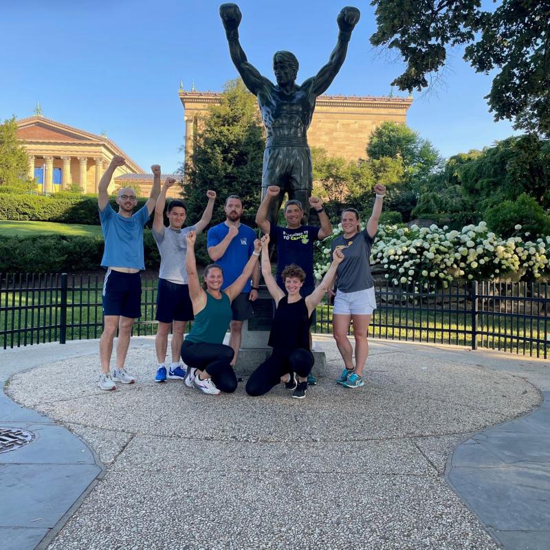 CHS NATA Attendees 5k at Rocky Statue