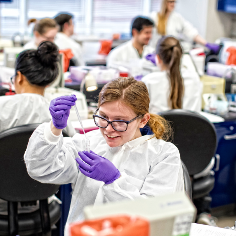 Medical Laboratory Students in lab