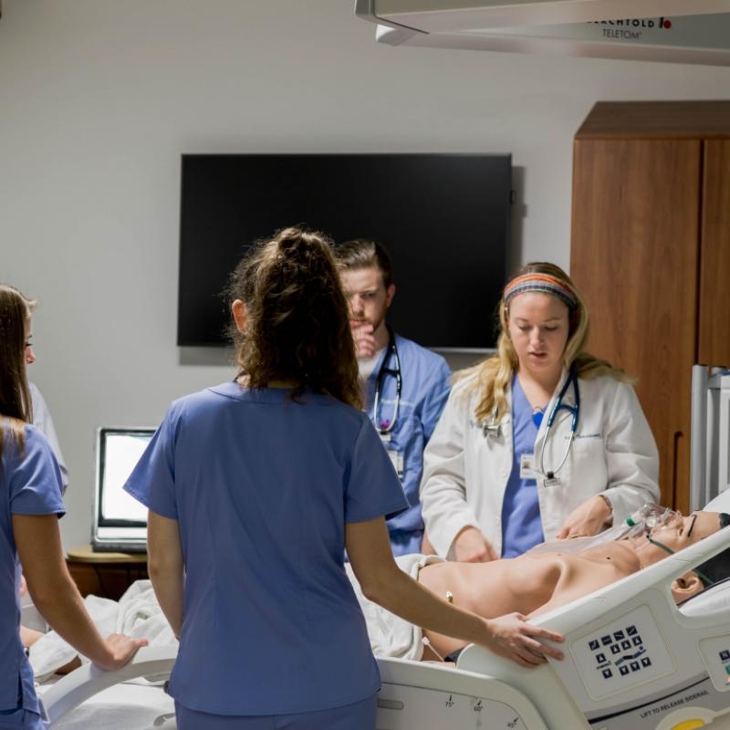 PA Students in Simulation Lab