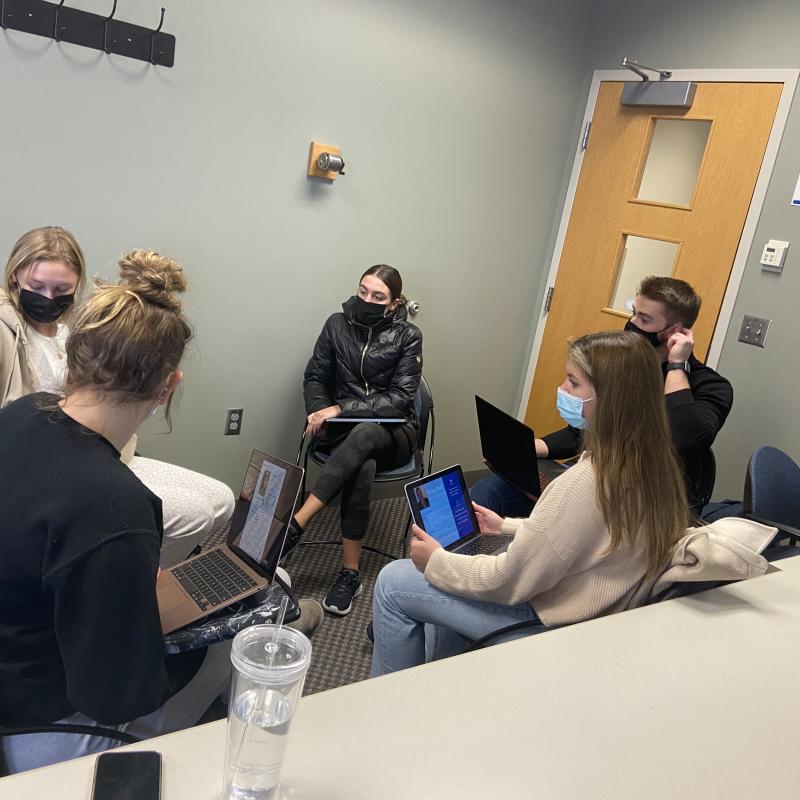 CLM Students in Conference Room