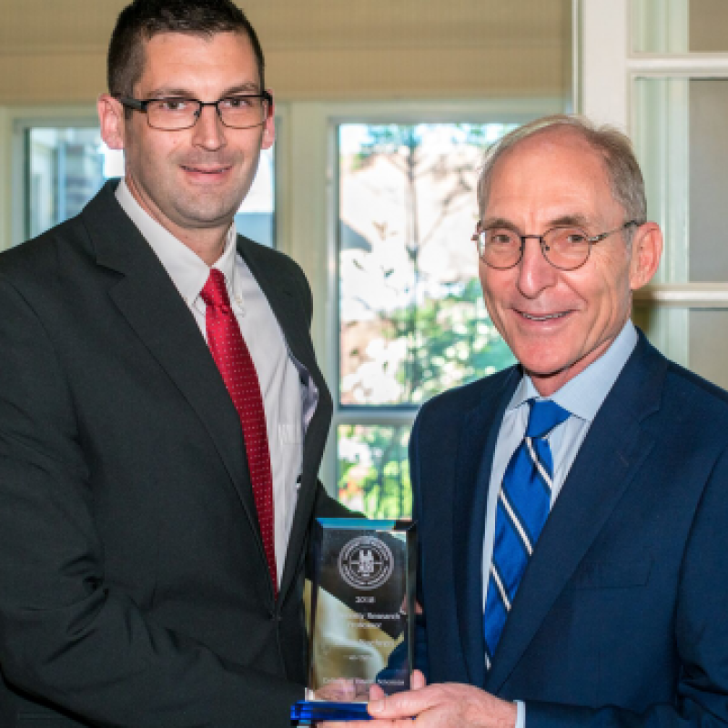 Brian Noehren and President Eli Capilouto