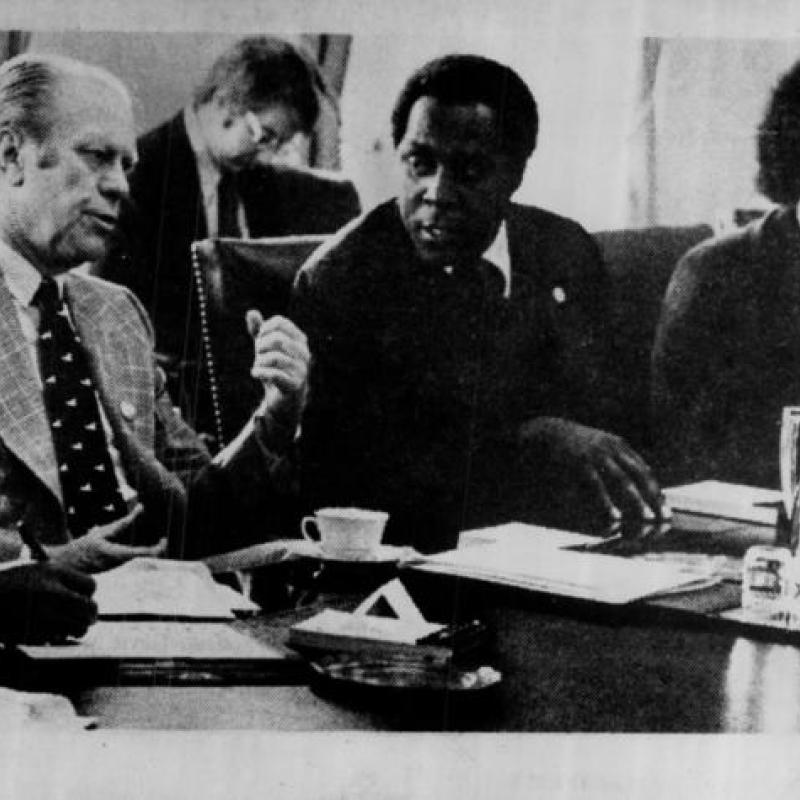President Gerald Ford officially recognizing Black History Month