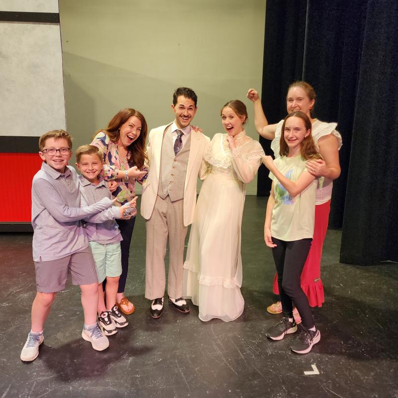 Cassidy Mullins with Music Man cast