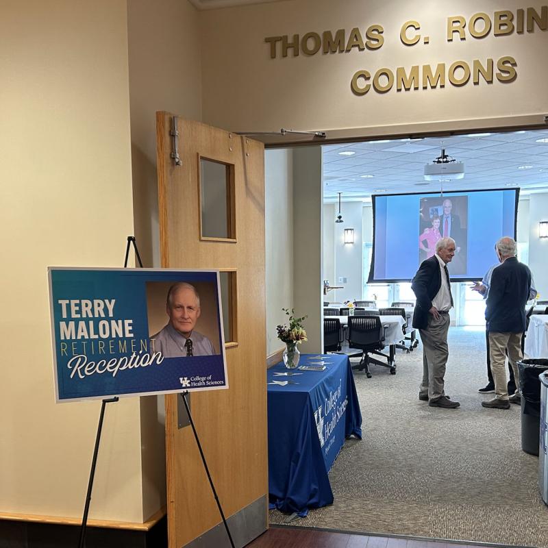 Entrance to Retirement celebration