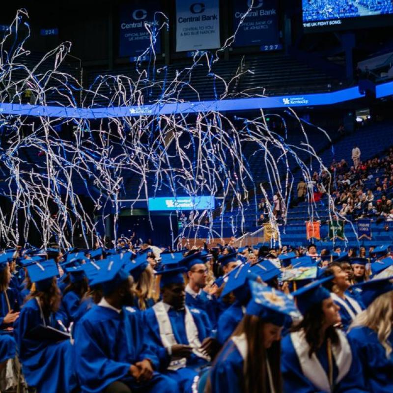 Students at graduation