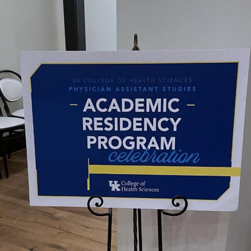 Residency Program Sign