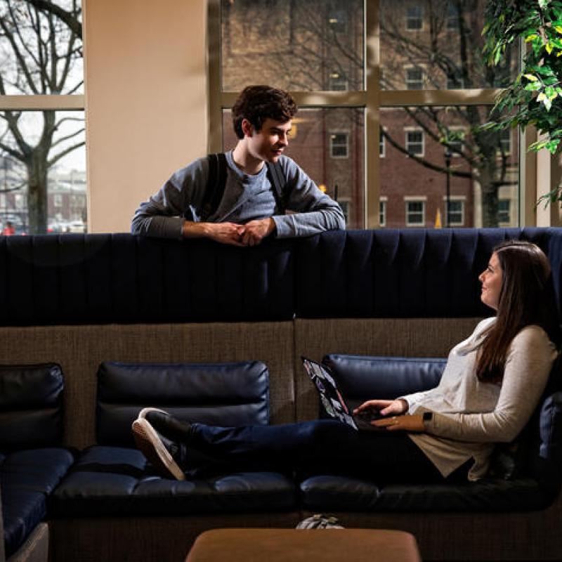 Students studying