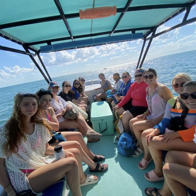CSD Students on boat