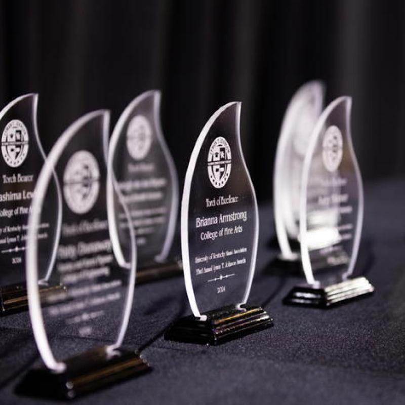 Lyman T. Johnson Awards Luncheon trophies