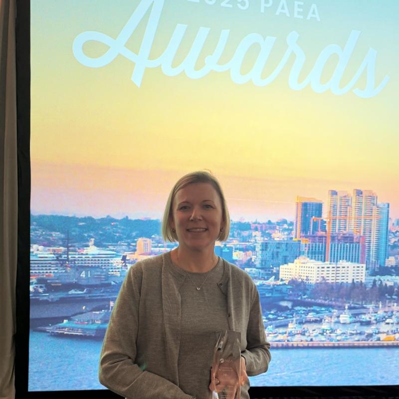 Virginia Valentin and PAEA award