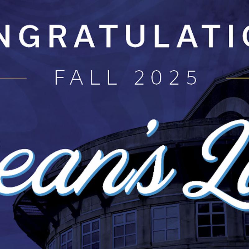 Dean's List names
