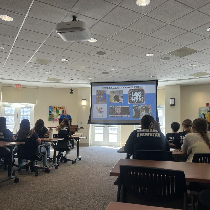 High school students visiting MLS