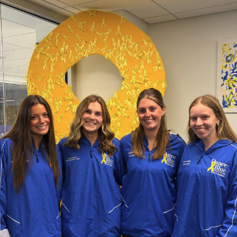Four CHS girls in DanceBlue