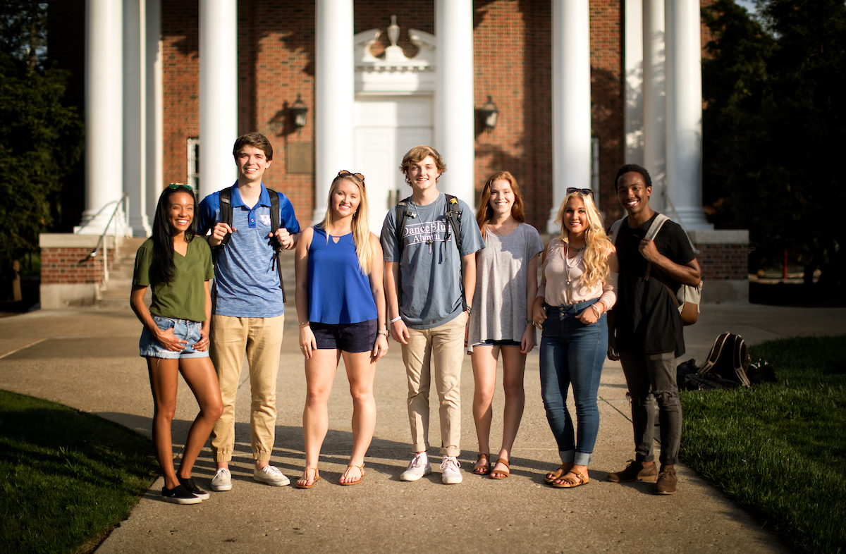 Students Walking on Campus