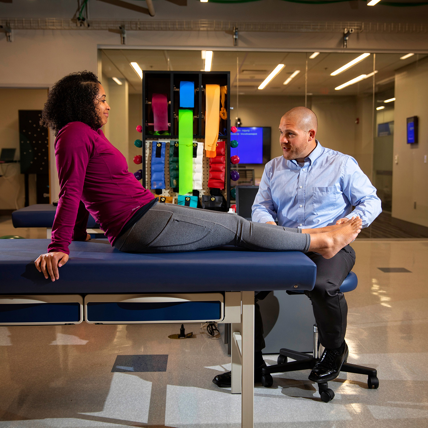 Matt Hoch with patient