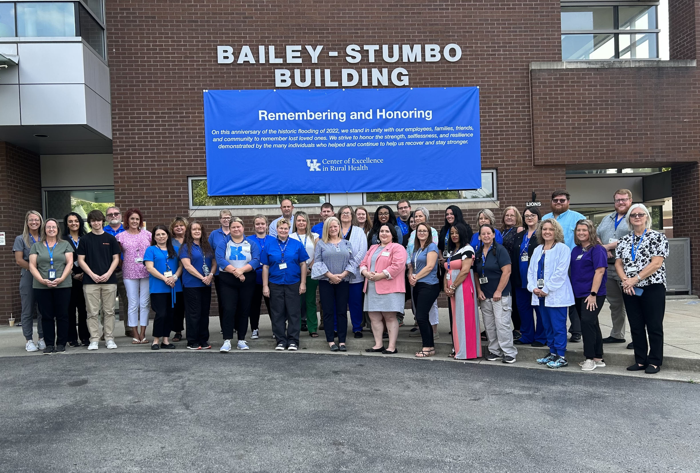 CERH employees in front of Bailey-Stumbo building