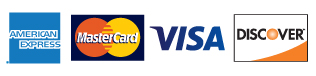 American Express, MasterCard, Visa, Discover