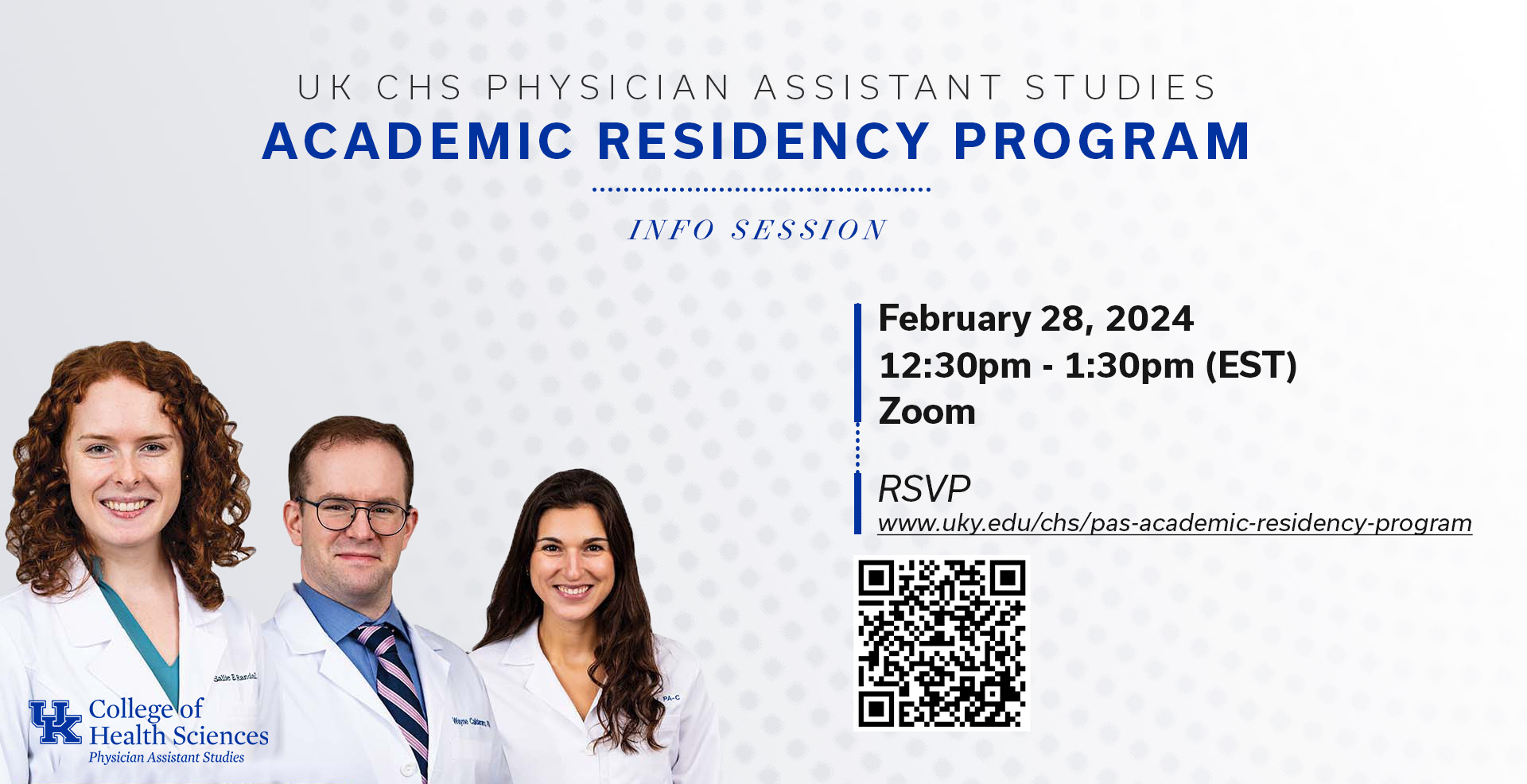 Residency Info Session February 28 at 12:30pm