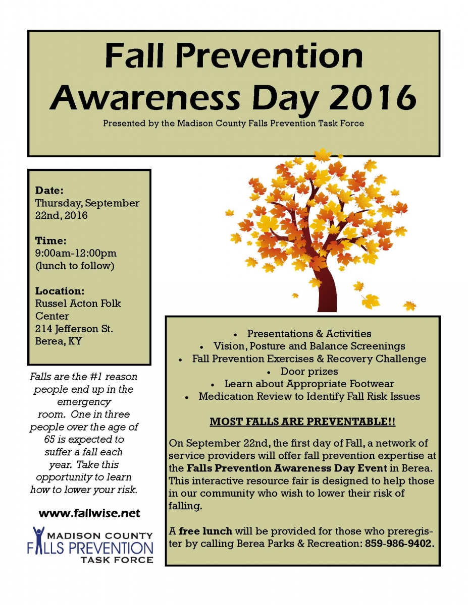 Fall Prevention Awareness Day 2016