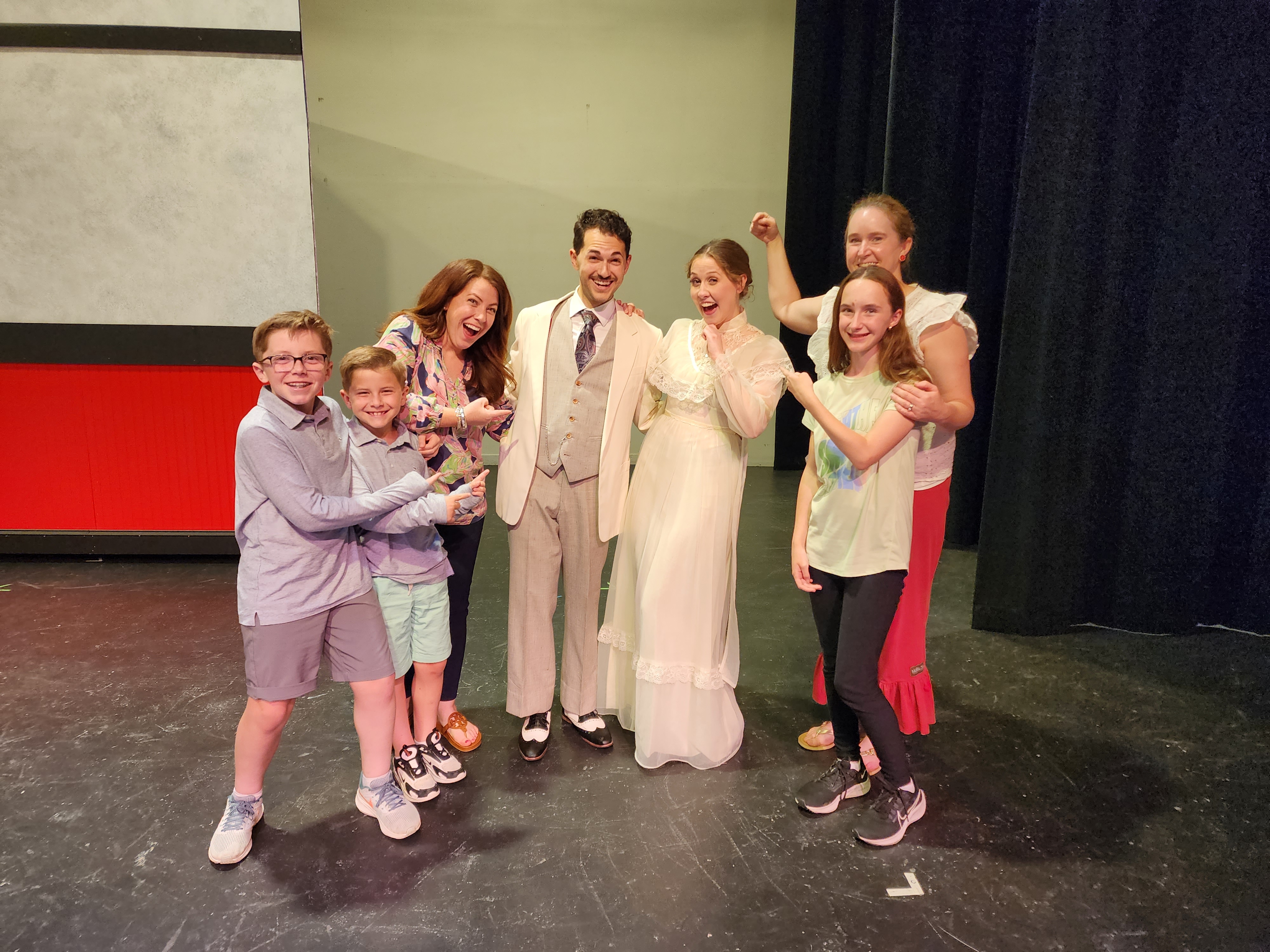 Cassidy Mullins with Music Man cast