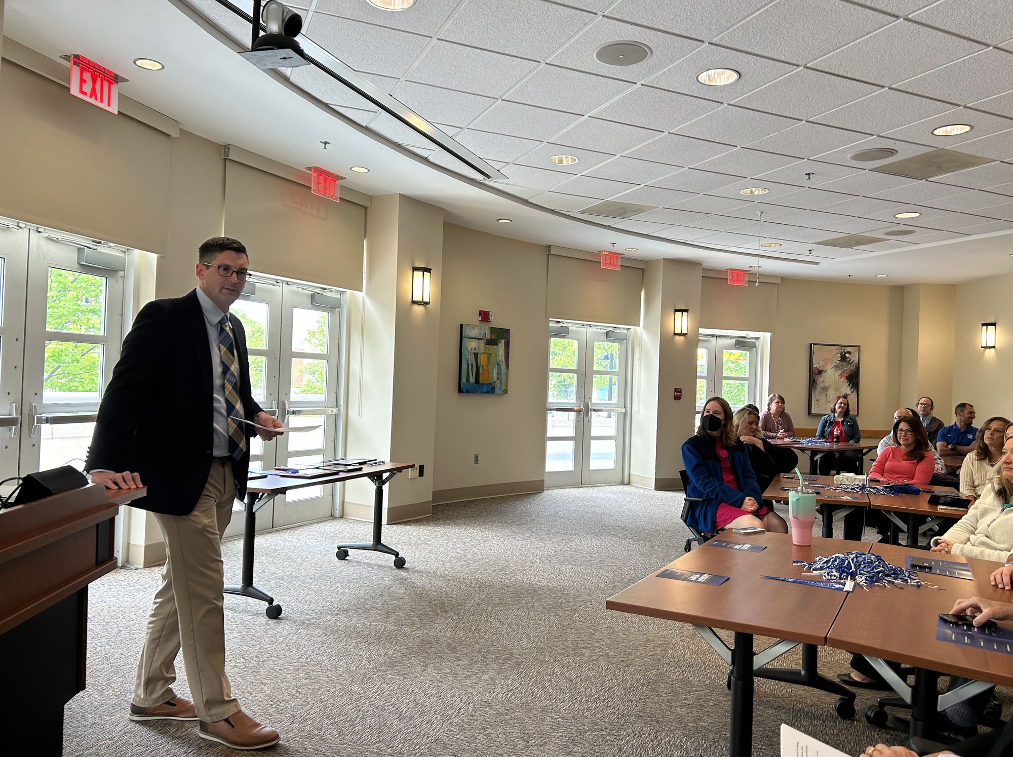 Brian Noehren at faculty and staff awards