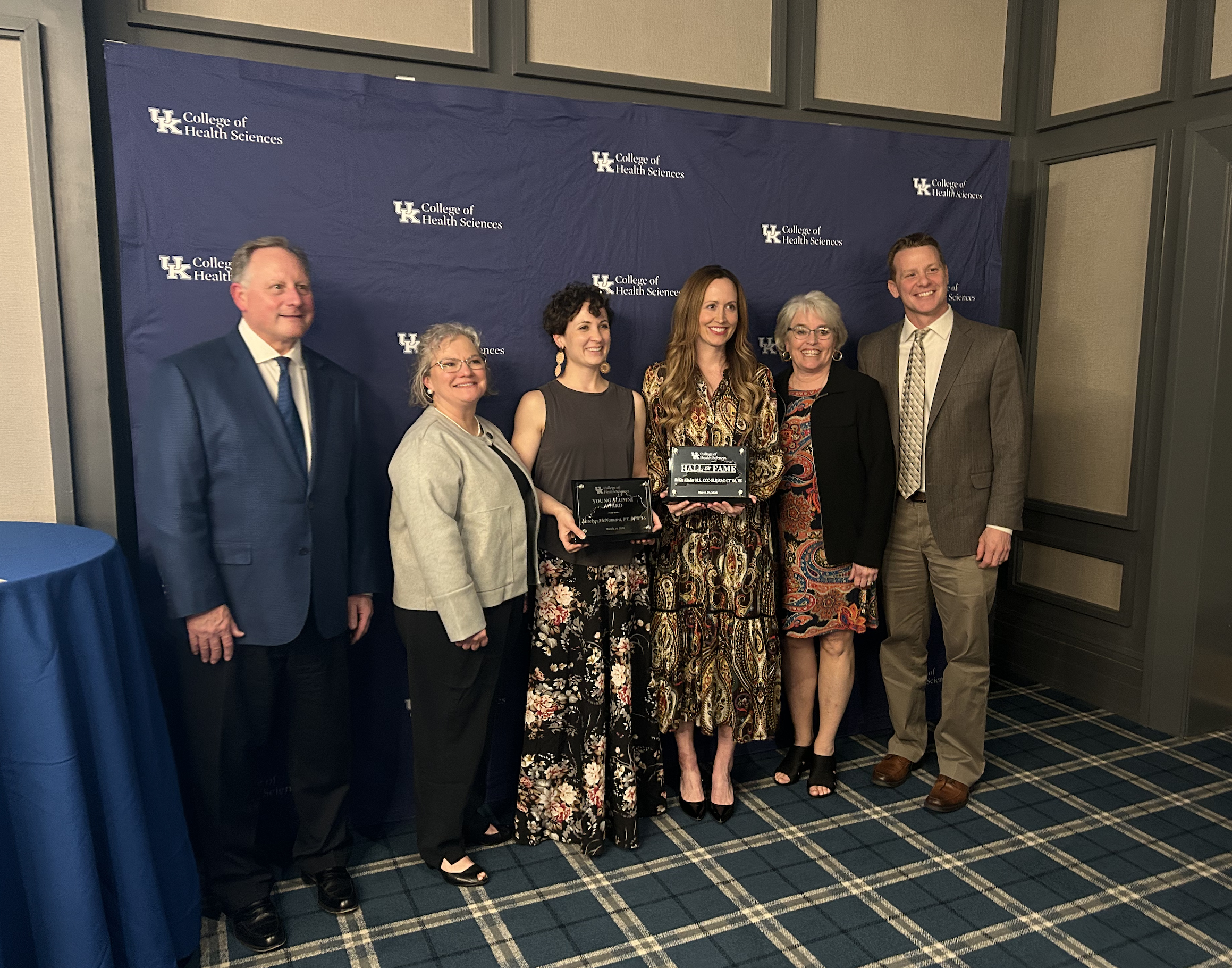 Dean Lephart with Hall of Fame Winners