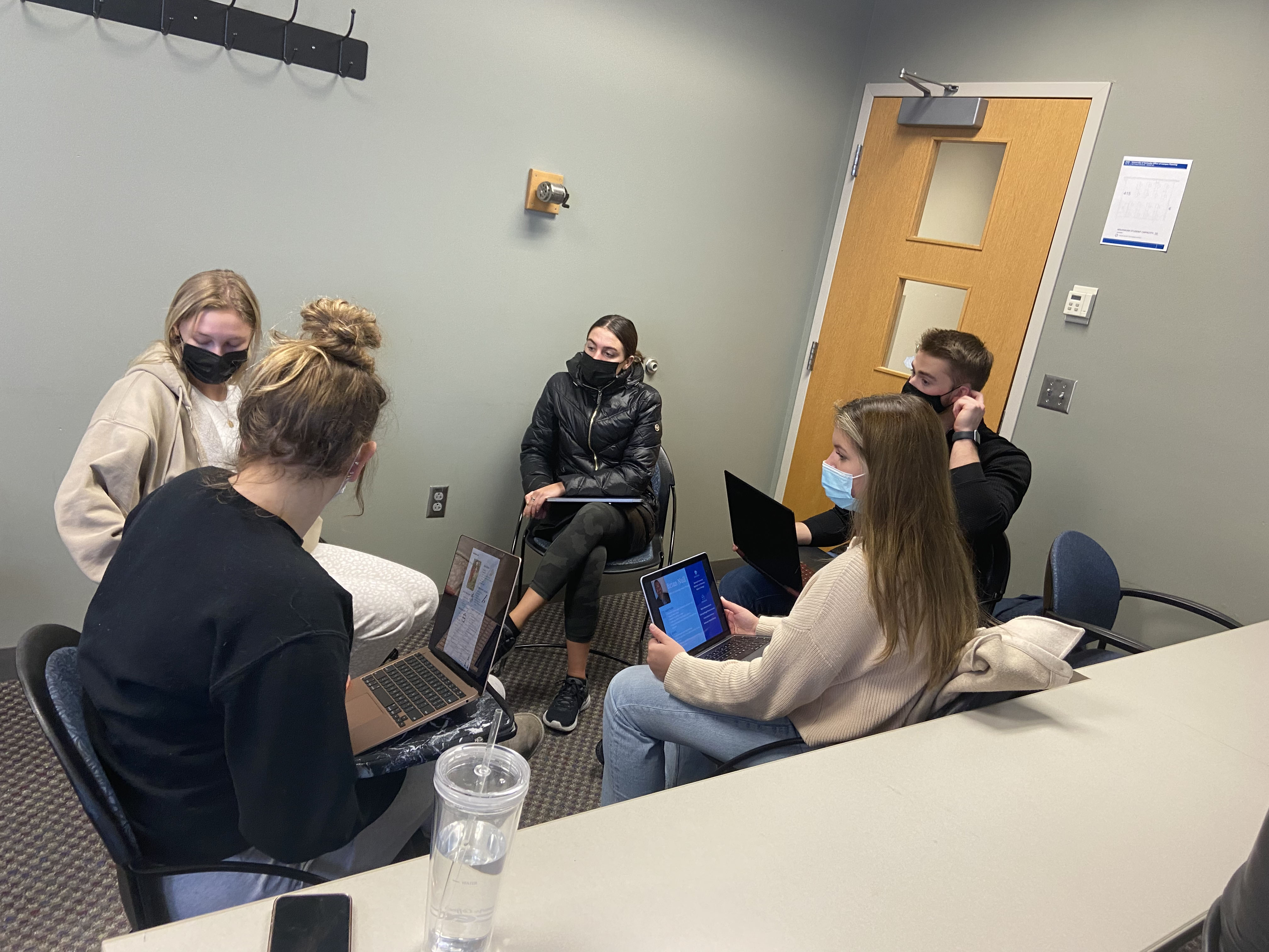 CLM Students in Conference Room